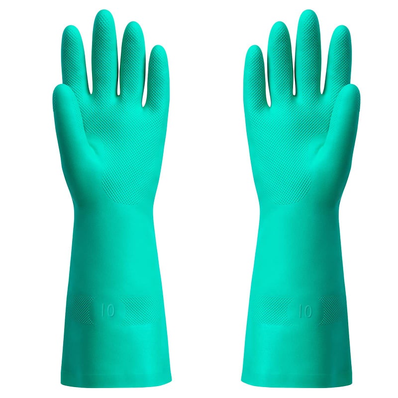 ThxToms Chemical Resistant Nitrile Gloves,Resist Household Acid, Alkali, Solvent and Oil, Latex Rubber Free, 1 Pair Extra Large - Image 1